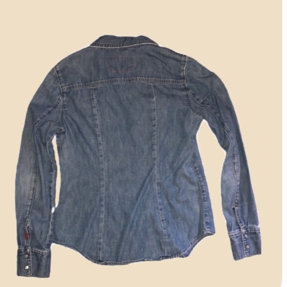 1969 Limited Edition Gap Blue Denim Shirt with Pearl snap buttons - Picture 5 of 11